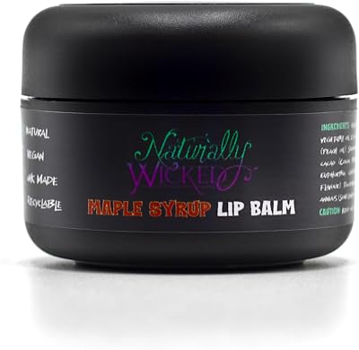Naturally Wicked Maple Syrup Lip Balm | Vegan Natural Lip Repair 15ml