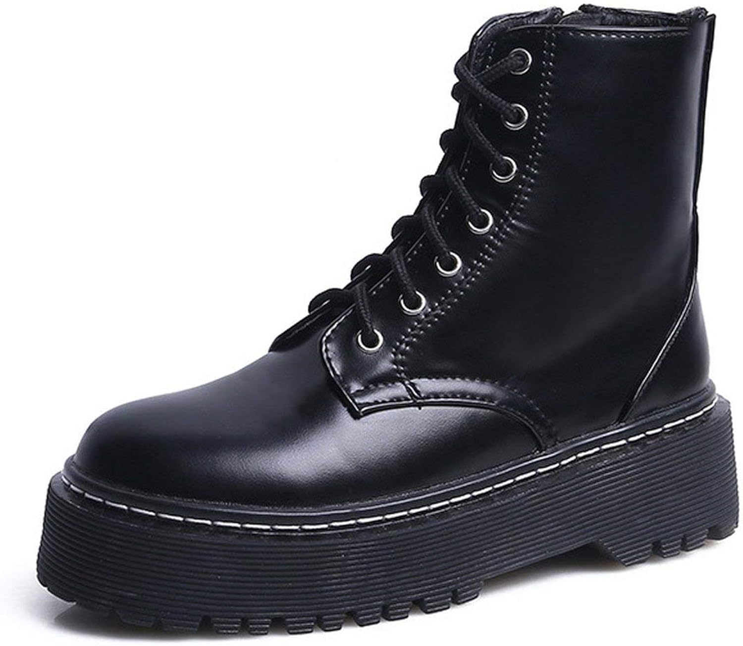 ladies flat biker boots