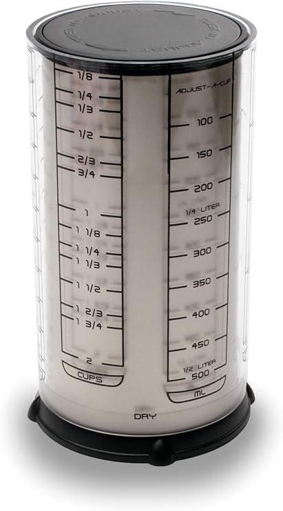 KitchenArt 55210 Pro 2 Cup Adjust-A-Cup, Satin