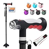 BigAlex Folding Walking Cane with Two Led Lights