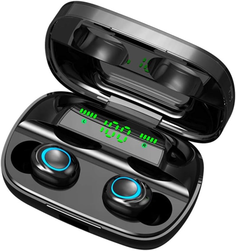 Nabsna Wireless Earbuds,Bluetooth Headset Waterproof in-Ear Music V5.0 Earphones with 3500mAh Charging Case Bluetooth Headsets
