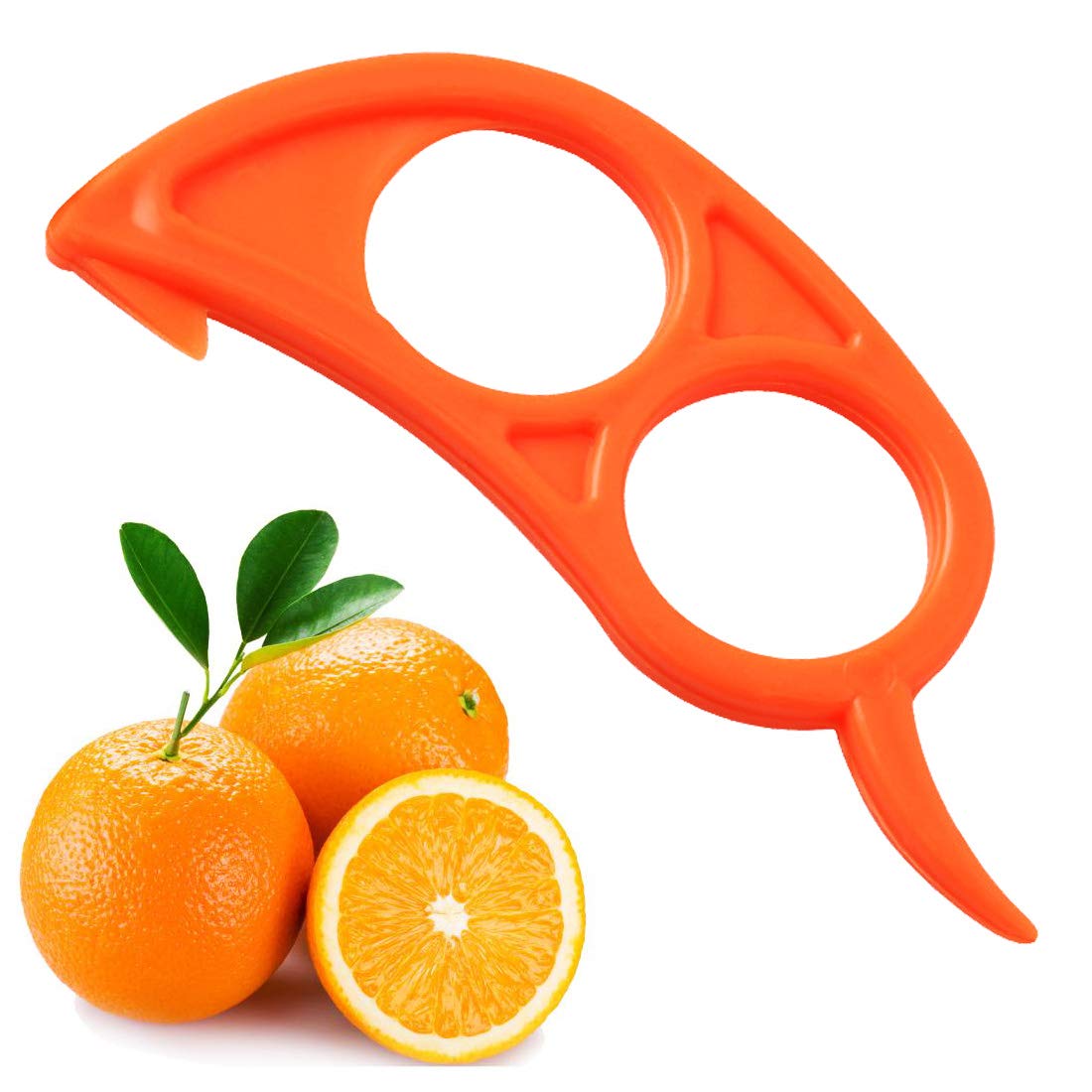 4 x Orange Opener Peeler Slicer Cutter Plastic Lemon Citrus Fruit Skin