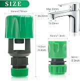 CoKeeSun Universal Kitchen Garden Tap Hose Mixer Pipe Connector Adapter view 3