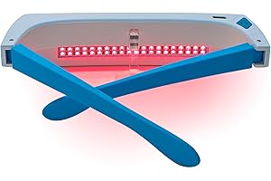 LUKIRCH Red Light Therapy Glasses 670nm - Supports Eye Comfort, Visual Wellness & Eye Health, Wearable Light Therapy Glasses - Helps Improve Eyesight, Reduce Eye Strain (Red Light)