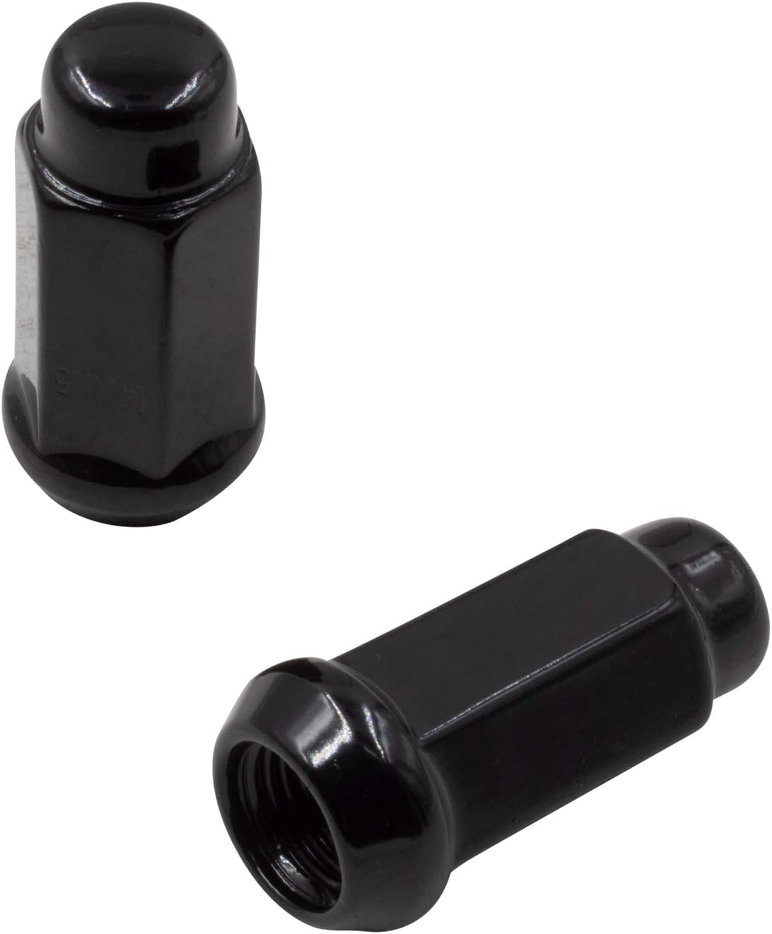 Bulge Acorn M14 X 1.50 Thread 1.90" Long for Trucks 19mm(3/4") Hex 14x1.5 for Aftermarket Wheels. (20 M14x1.50, Black): Automotive