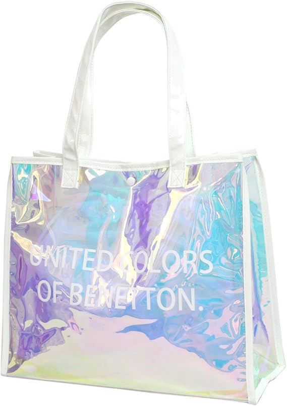 Amazon Benetton ベネトン プールバッグ トートバッグ キッズ 女の子 スイミングバッグ ホワイト Wt F ファッション小物 通販