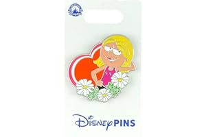 Disney Pin - Lizzie McGuire - Red Heart and White Flowers