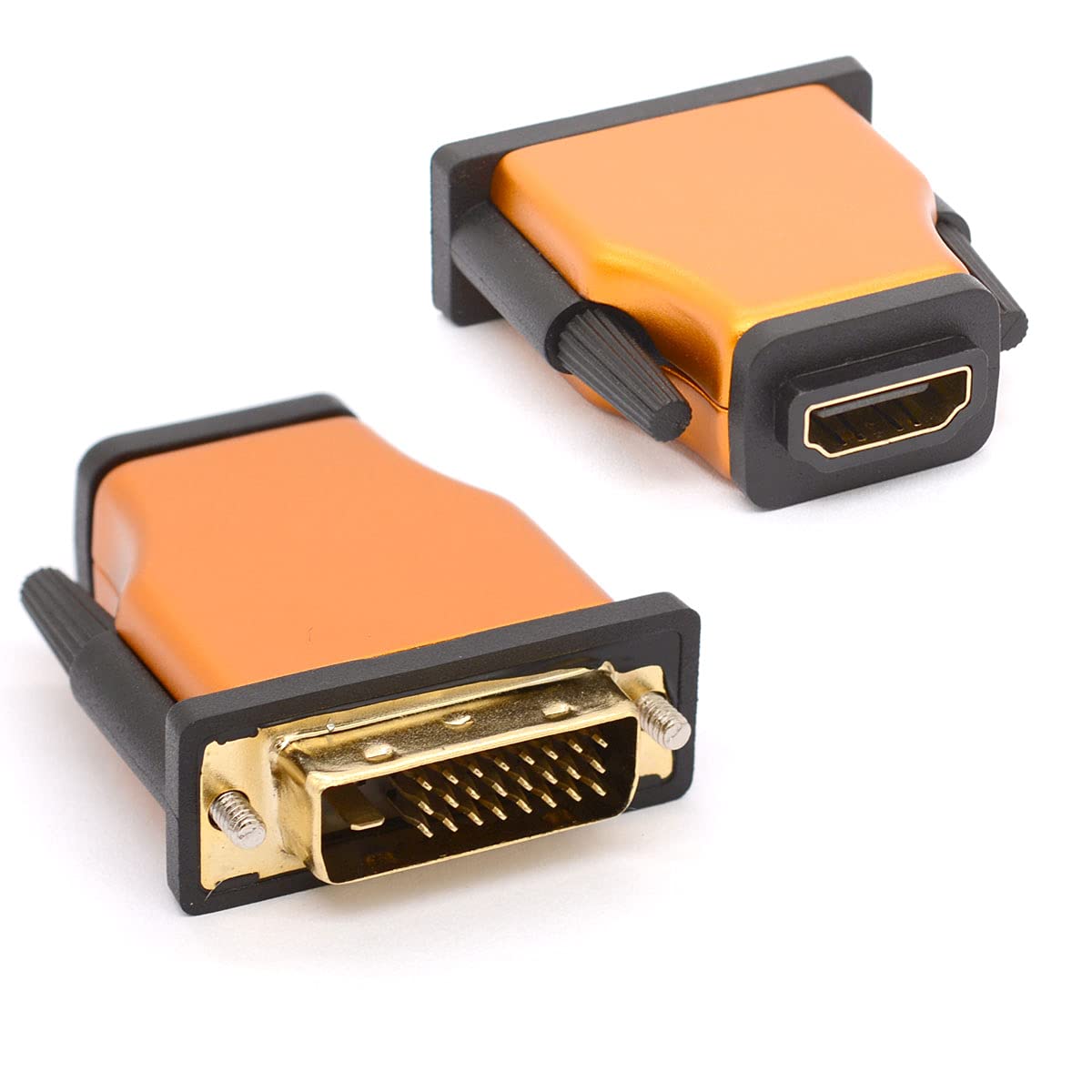 Tomost 2-Pack DVI to HDMI Adapter, Bi-Directional DVI-D Male to HDMI Female Converter, Supports 1080P 3D, for PS3 PS4 TV Box Blu-ray Projector HDTV