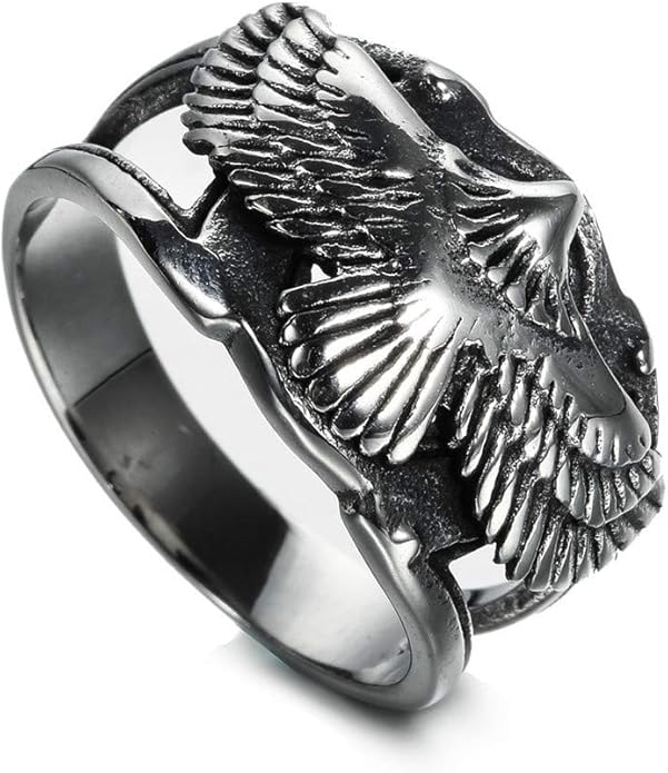 Anello Uomo Testa Di Leone Acciaio Inossidabile - Design Punk Rock - Misura 27 - Ideale Per Regalo - Foto 8