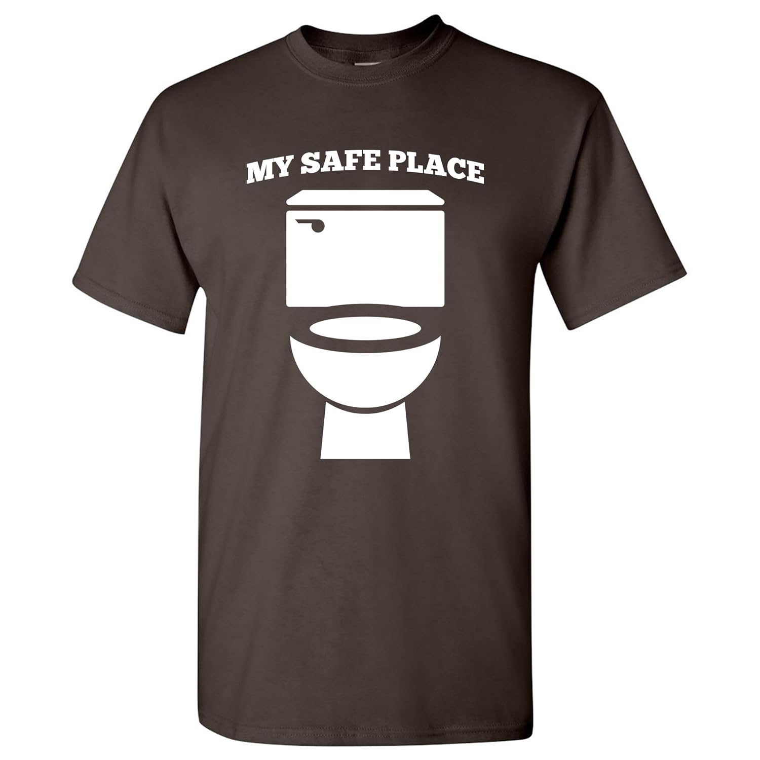 My Safe Place Toilet Funny Sarcastic Humor Bathroom Poop T Shirt 6577