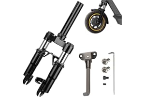 MIMIRACLE Electric Scooter Front Suspension Kit Spring Fork Compatible with Max G30 G30LP Segway Ninebot Electric Scooter Shock Absorption Parts Anti-Vibration Accessories with Foot Stand