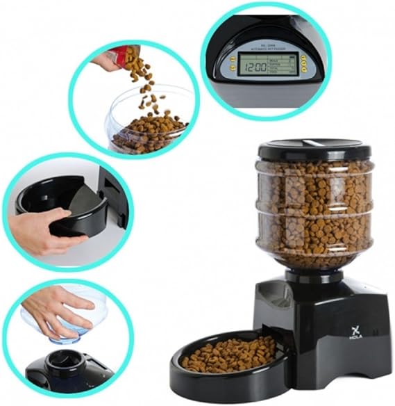 Camon Distributeur Automatique De Nourriture Pour Animaux Programmable Enregistreur Vocal