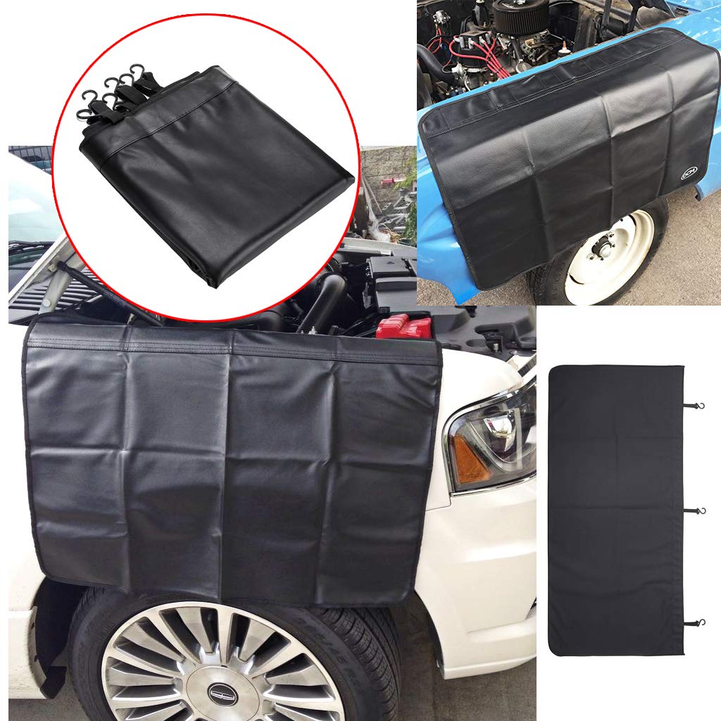 OwnMy Lightweight Automotive Mechanic Leather Fender Cover Protector Gripper Mat Pad