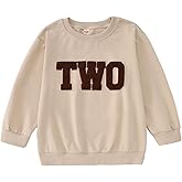 GLIGLITTR Birthday Sweatshirt for Toddler Baby Boy Girls 1st 2nd 3rd 4th 5th 6th 7th Embroidery Shirts Tops Bday Party Outfit