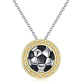 YFN Sports Jewelry Gifts for Women Sterling Silver Softball Baseball Golf Basketball Volleyball Bike Runner Pendant Necklace for Softball Lovers and Fans Jewelry Gift
