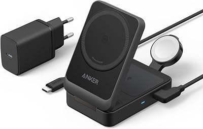 MagGo 3-in-1 Ladestation Qi2 15W mit Apple Watch Ladegerät