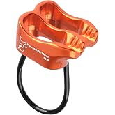 TRIWONDER ATC Belay Device V-grooved Micro Rescue Guide Belay Device for Rock Climbing Gear Rappelling Equipment