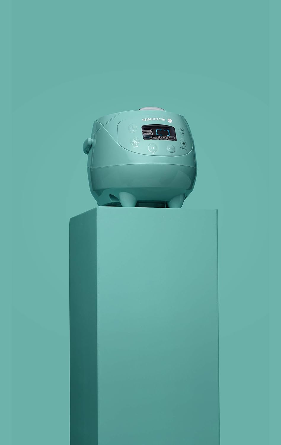 Reishunger Digital Mini Rice Cooker & Steamer Mint Keep Warm