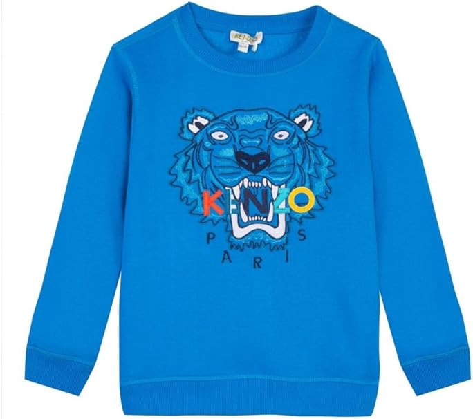 felpa azzurra kenzo