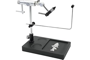 NIRVANA ON THE FLY Nirvana V2 Rotary Fly Tying Vise with Travel Base - Now with Improved Jaws, Joints, and More functionality