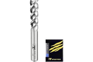 SPEED TIGER Carbide Square End Mill - 3 Flute - IAUE1/4 3 (5 Pieces, 1/4") - High Feed U-Type Design - for Roughing and Finishing - for Milling Aluminum Applications – Professional Mill Bits Sets