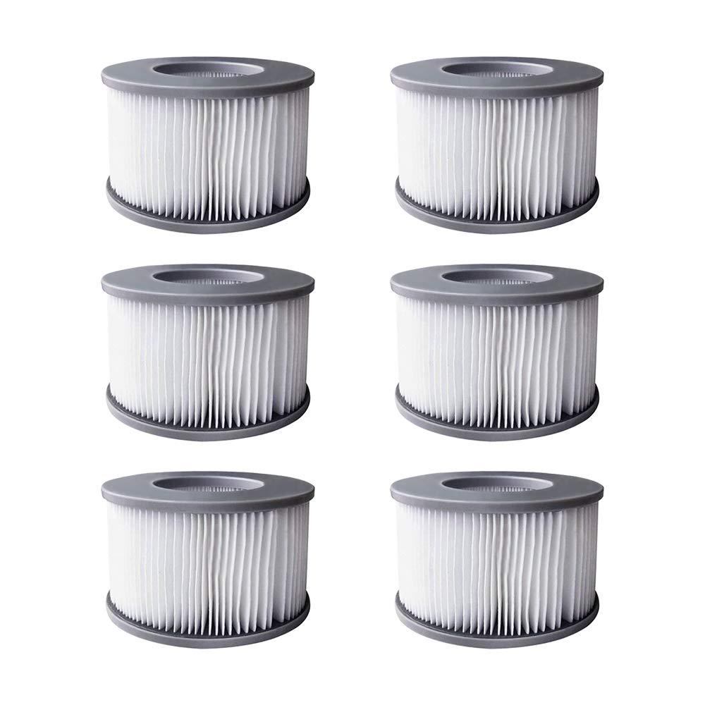 YanBan 6pcs Hot Tub Filters for MSpa Inflatable Pools, Enhanced Version Filter Cartridge Pump Fit for MSPA all Current Hot Tubs