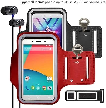 pinlu [2 Pack] Pulsera de Fitness a Prueba de Sudor para Lenovo K8 Note, Xiaomi Mi