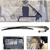 ConPus UTV Hand Operated Windshield Wiper Fits for Polaris Ranger RZR 900 1000 Can Am Kawasaki Honda Pioneer Golf Cart, UTV M