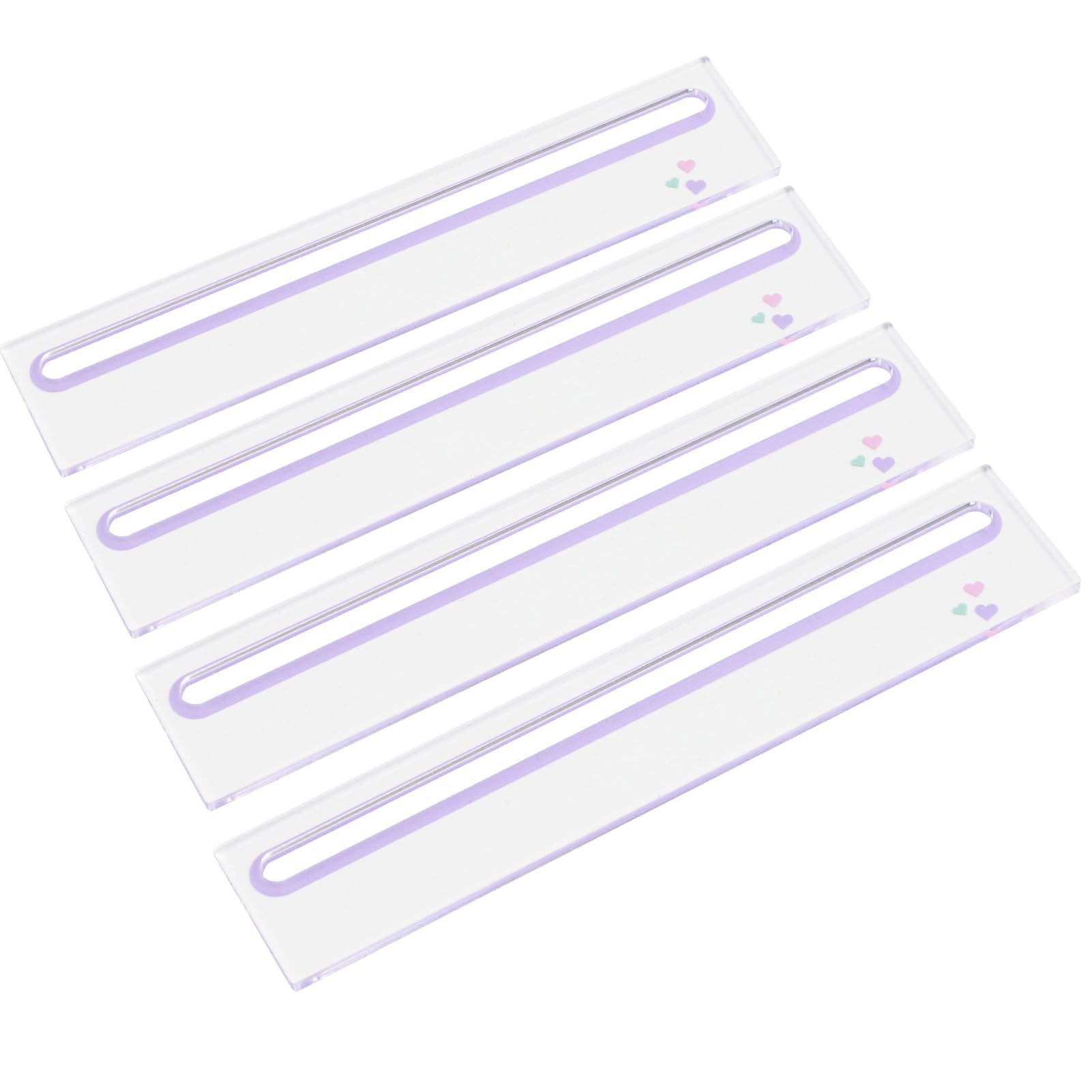 Photo 1 of GUSTARIA 4 PCS Card Readers for Mahjong (Purple), Acrylic, Card Line Finders & Rules Helpers for American Mahjong, Mahjong Accessories