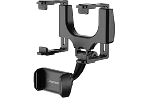 Scosche SUHRM-1 StuckUp Rotatable Hands-Free Cell Phone Holder, Car Rear View Mirror Mount, 360° Hanging Rearview Mirror Phon