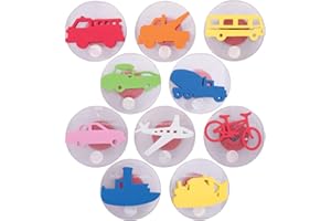 READY 2 LEARN Giant Stampers - Transportation Vehicles - Set 1 - Set of 10 - Easy to Hold Foam Stamps for Kids - Arts and Crafts Stamps for Displays, Posters, Signs and DIY Projects