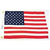 Annin Flagmakers Nylon American Flag, 12 x 18 Inch (Model 2480) 100% MADE in USA