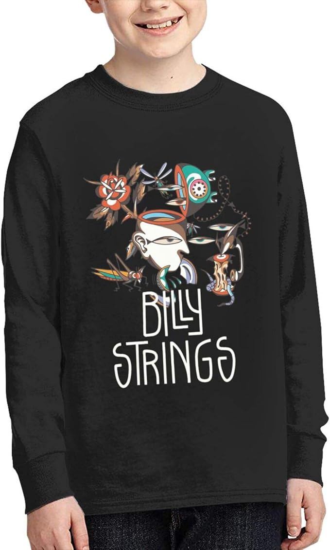 Billy Strings T Shirt Boys Long Sleeve Shirt Stylish Crew