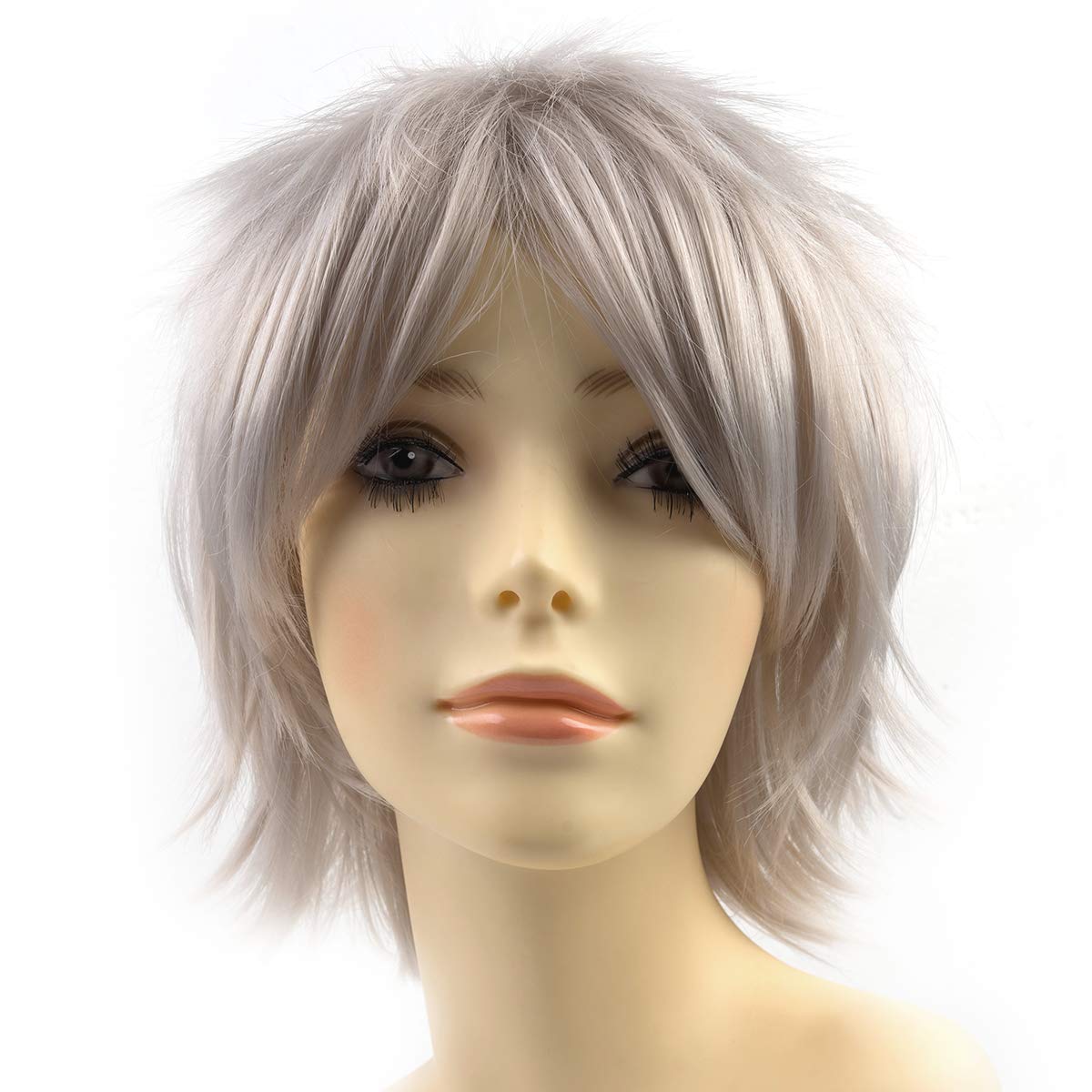 Amazon Com Modernfairy Anime Wig Silvery Grey For Cosplay Party