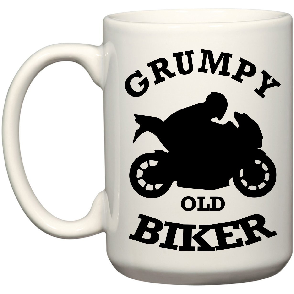 Grumpy Old Biker Funny Coffee Mug For Bikers Novelty Gift For Biker Enthusiast Motorbike Accessories