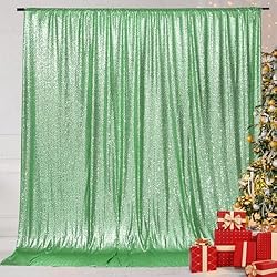 Eternal Beauty Mint Green Sequin Wedding Backdrop