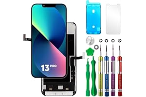 Ace Tech Cellular LCD Screen Replacement for iPhone 13 Pro (A2483, A2636, A2639, A2640, A2638) 6.1 inch Touch Display Digitizer Frame Assembly W/Complete Repair Kit