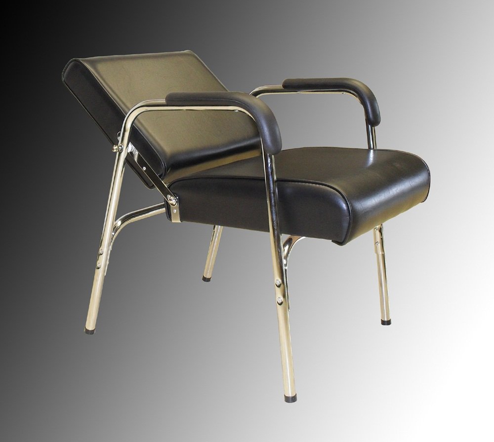 BR Beauty Kate Auto Reclining Shampoo Chair for Salons with Auto-Recline Seat Back, Heavy Duty Chrome Arms, Extra Thick Seat, 32 Inches High, 23.5 Inches Wide, 24 Inches Deep, SY-92272: Beauty