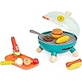 Kids BBQ Grill Toy Playset - 68PCS Pretend Play Camping Cooking Set With Light & Sound For Ages 4-8