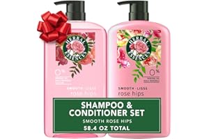 Herbal Essences Shampoo & Conditioner Set, Smooth Collection, Paraben-Free, Color-Safe, with Rose Hips & Vitamin E, 29.2 Fl Oz Each, 2-Pack