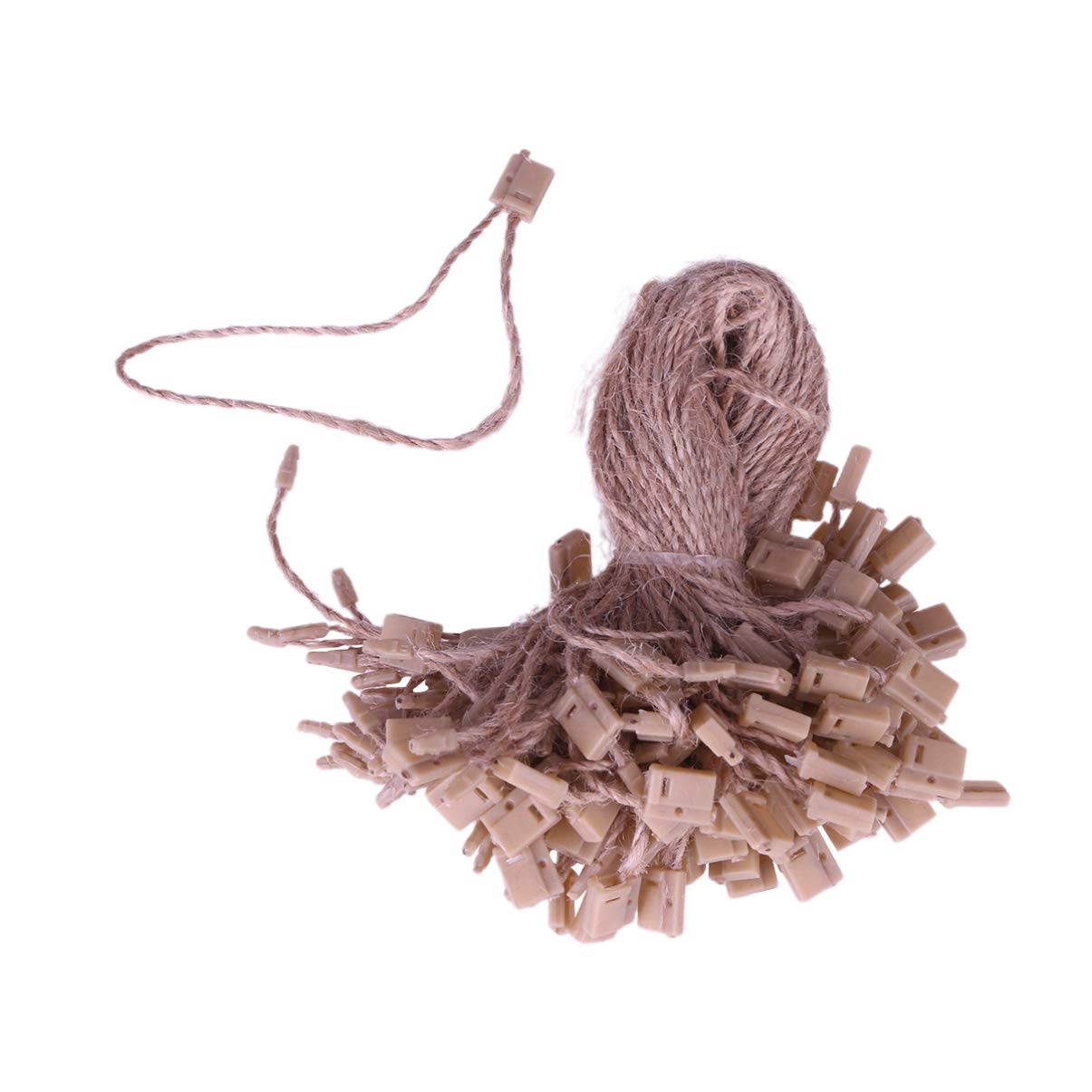Milisten Present Labels Present Labels Clothing Tag String Tag String Twine Hanging Rope Snap Lock Pin Fastener Hook Ties (General Style) 1000pcs Swing Tag String Nylon Strings Nylon Strings