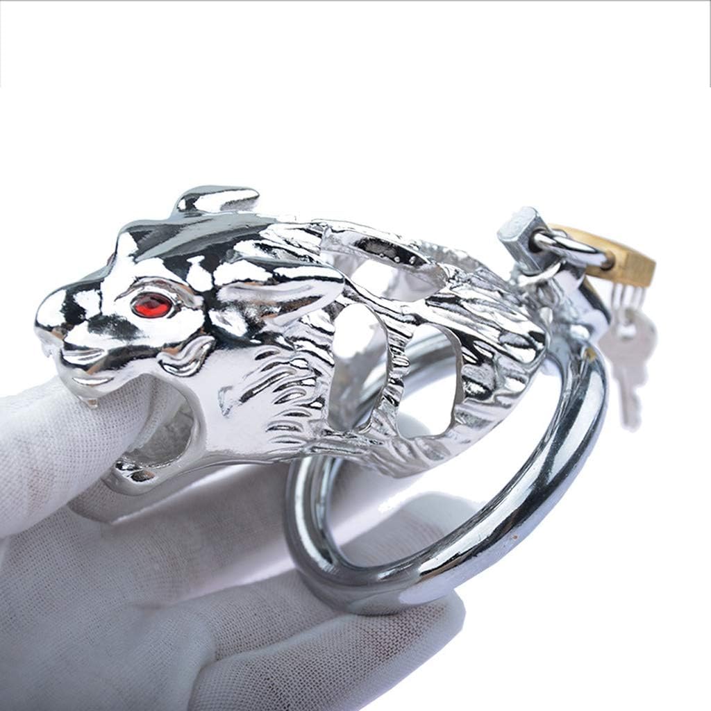 TY Sunglasses Hat Medical Stainless Steel Hypoallergenic Male Wear Pennis Chastity Device Bird Cage JJ Cage Sunglasses T-Shirt (Size : L/50mm)