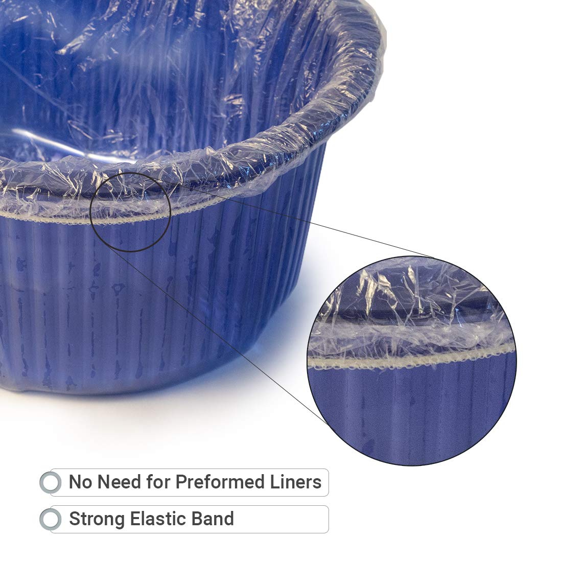 ForPro Pedi Guard Bath Liners, Fit Belava Foot Spa, Disposable Pedicure Liners, 100-Count: Beauty