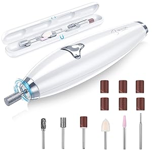 Electric Nail Drill BESTOPE 15-Pieces Professional Manicure&Pedicure Nail Drill Kit 20000 RPM Electric Nail File Set with Magnetic Case Cordless Salon-Quality Grooming at Home with 8 Speed Settings
