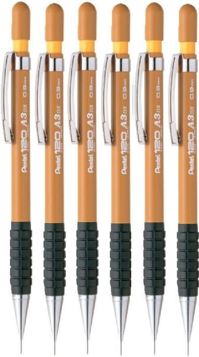 Pentel 0.9mm (A37Y) Yellow 120 DX Automatic Mechanical Pencil