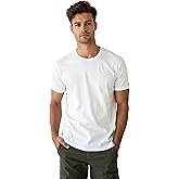 Men’s Tshirts - 100% Cotton Crew Neck T-Shirt, Soft Slim Fit Plain Short Sleeve Tee, Breathable Casual Undershirt