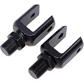 Possbay Shock Absorber U-type Adapters 2Pcs Possbay Motorcycle Clevis Head U-type End Universal for Quad Motorcycle Motor Bike Black