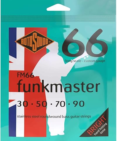 Rotosound Funkmaster FM66 Stainless Steel Bass Strings 30-90 4-String