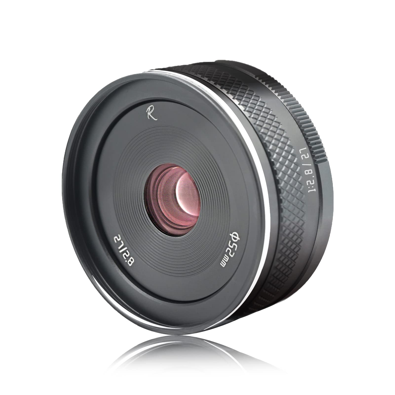 AstrHori 27mm F2.8 II Large Aperture APS-C Manual Inner Focus Prime Lens with Filter Slot Compatible with Fuji Fujifilm X-Mount Mirrorless Camera X-PRO1,X-E1,X-E2,X-E3,X-H1,X-T1,X-T10,X-T2(Grey)