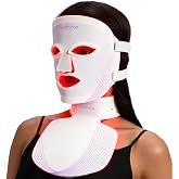Red Light Therapy Mask for Face and Neck with 468 LEDs | 850nm Near Infrared (NIR), 7 in 1 Rechargeable LED Face Mask for True Anti-Wrinkles at Home Skincare